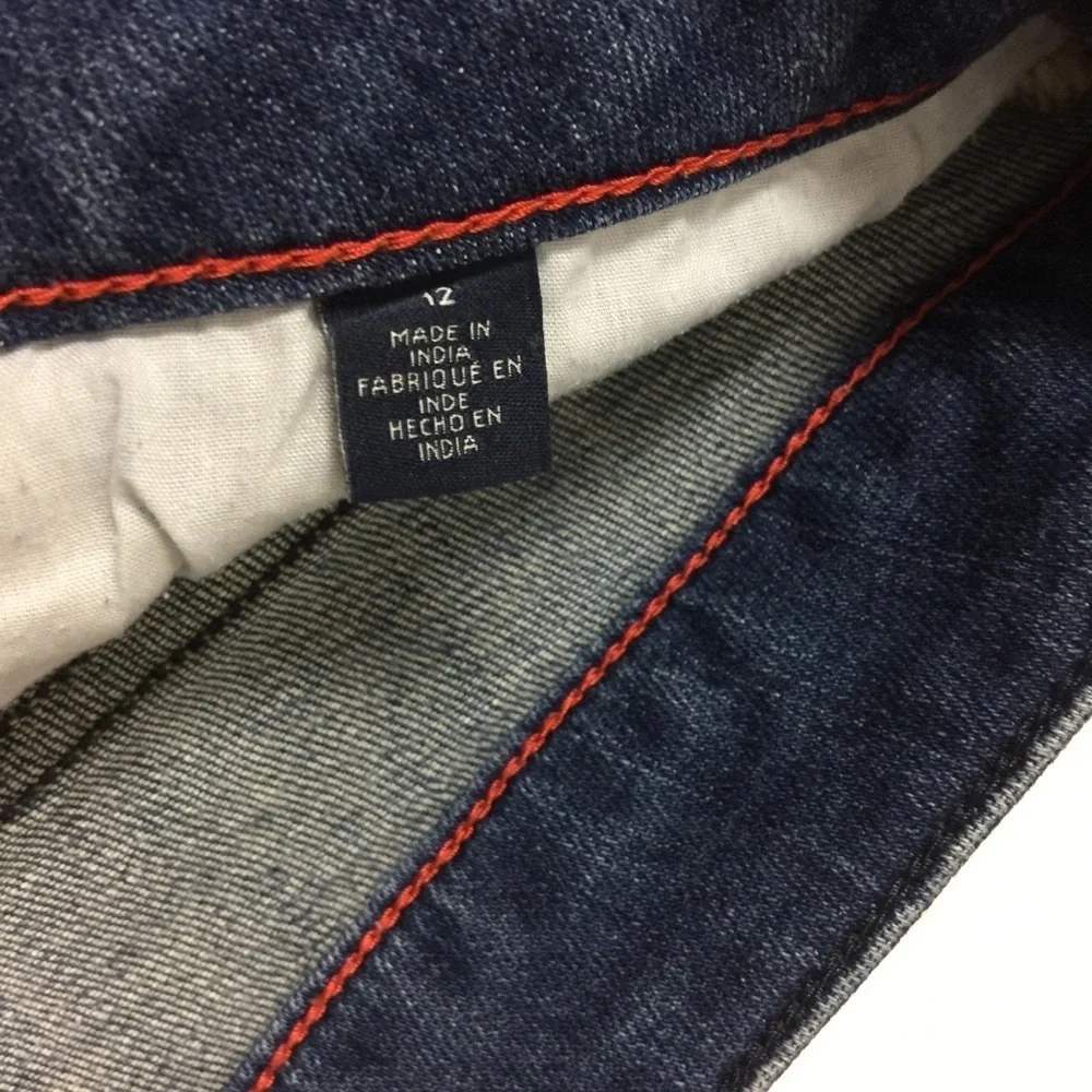 Seven Medium Wash Denim Shorts With 1.5” Cuff